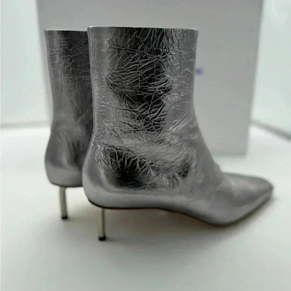 BNWB OFF-White Silver Allen Metal Ankle BootOff-White c/o Virgil Abloh - Picture 4 of 17